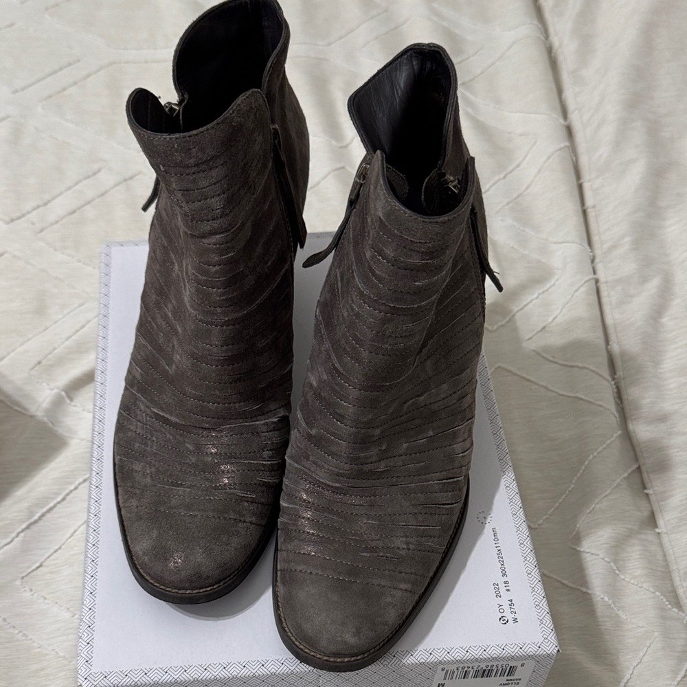 Paul Green Charcoal Ankle Booties